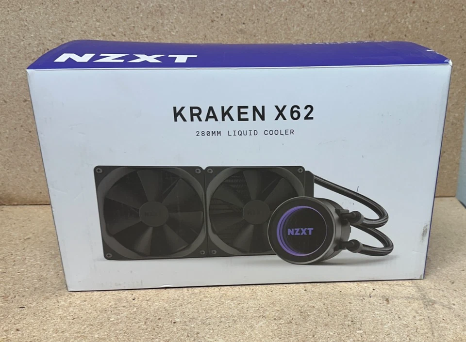 NZXT Kraken X62 280mm - AIO RGB CPU Liquid Cooler - RL-KRX62-02 - Image 1 of 4