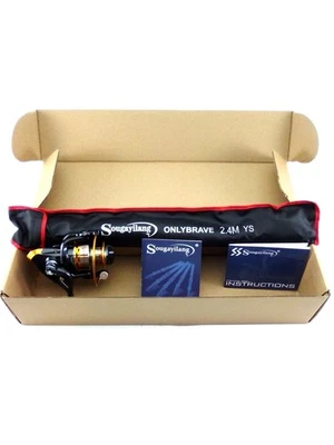 Sougayilang Portable Combo Fishing Rod Only Brave 2.4 M Black Handle - Image 1 of 4