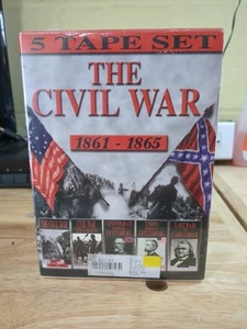 The Civil War 1861-1865 5 Tape Set VHS Sealed - Picture 1 of 6
