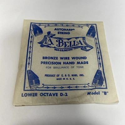 Cuerda AutoHarp La Bella única de colección - octava inferior D-2 nuevo stock antiguo Foto 1 de 3