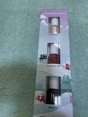 Essie Edición Limitada Vacaciones Mini Esmalte Set Regalo, 3 Piezas, 1 Kit Foto 1 de 3