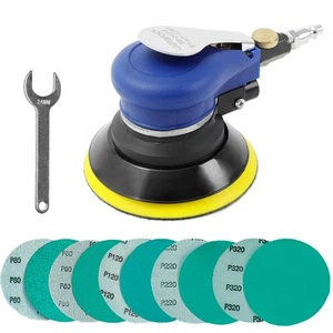Air Random Orbital Sander by , Pneumatic Palm Sander With 10 Pcs Sandpapers f... - Picture 1 of 7