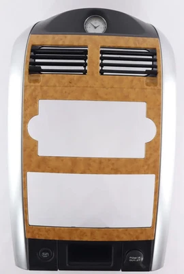 07 - 09 Chrysler Aspen Dash Dash Bezel Radio Climate Control Trim Woodgrain - Image 1 of 4