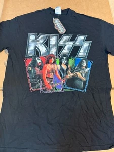 RARE VINTAGE 2004 NWT KISS Rock The Nation Double Sided Tour Shirt M  Winterland - Picture 1 of 6