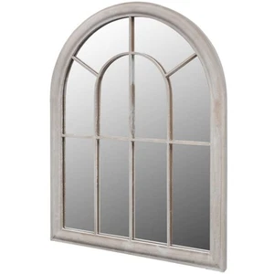 Espejo Rústico en Forma de Arco Hierro Vidrio Blanco Antiguo Multitalle vidaXL - Imagen 1 de 15