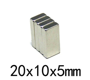 5pcs 20x10x5mm Powerful Quadrate Magnetic Permanent Magnet Super Powerful IRL - Picture 1 of 3
