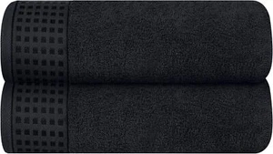GLAMBURG Oversized 100% Cotton Bath Towels 2-Pack, Soft, Absorbent, Quick-Dry - Picture 1 of 8