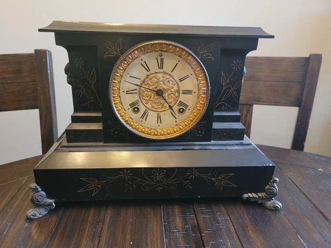 Ansonia Cast Iron Mantel Clock Cover