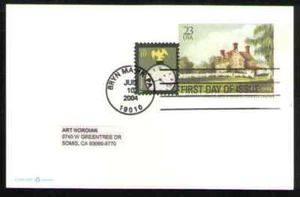 US. UX406. 23c. Harriton House, Bryn Mawr, Pennsylvania. FDC Addressed. 2004 - Picture 1 of 1