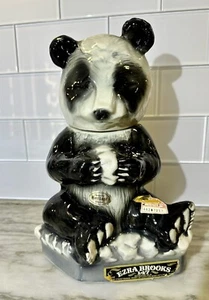 Ezra Brooks Kentucky Straight Bourbon Panda Bear Liquor Decanter Barware 1972 - Picture 1 of 14