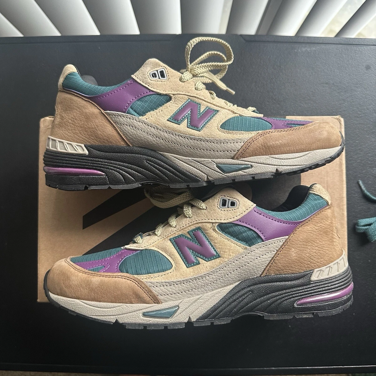 New Balance Palace x 991 Made in England Taos Taupe Grape | eBay