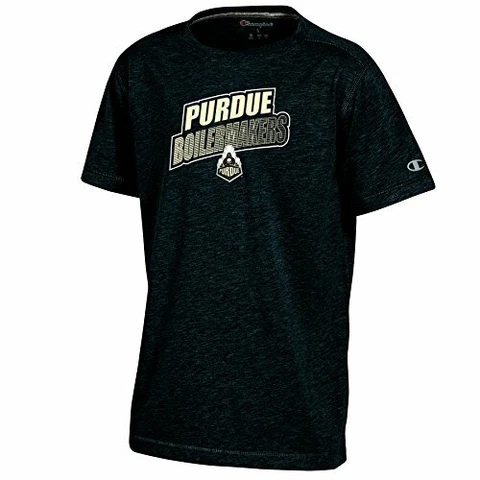 Champion NCAA Purdue Boilermakers Youth Boys Short Sleeve Crew Neck Tee, Medi Cover