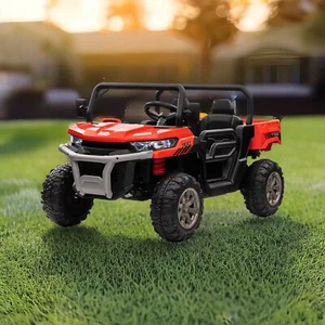24V Ride Truck 2 Seater Ride UTV 2x200W Motor Ride Dump Truck Dump Bed/Shovel Ri - Picture 1 of 24
