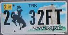 Wyoming Devils tower  Truck 2008  license plate  2  32 FT