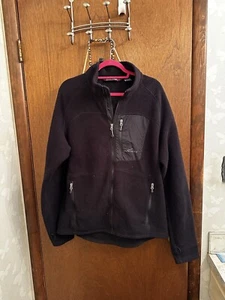 Eddie Bauer Men’s Black Fleece 365 Polartec Full Zipper Sweatshirt Size Large - Picture 1 of 9