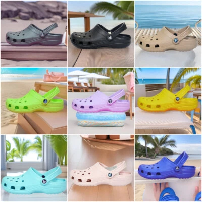 Unisex Crocs Classic Clog Sandals mens womens Shoes kids girls boys slippers US - Image 1 of 4