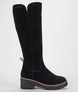 Blondo Women's Waterproof Deon Knee High Tall Boot Black Suede Size 6.5 - Picture 1 of 7