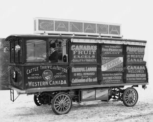 Canada Welcome Wagon 1905 Vintage 8x10 Reprint Of Old Photo - Picture 1 of 1