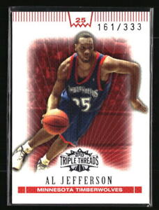Al Jefferson 2008 Topps Triple Threads #25 Basketball Card /333