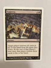 MTG Magic Misprint Suppress x1 English Salvat / Hachette Summer Edgar EX