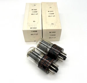 Passendes Paar 6SL7GT graue Platte D Getter NOS Krimar UK Ventilrohre (VT1) - Bild 1 von 2