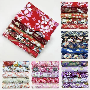 5X Japanese style Cotton Printed Fabric Fat Quarter Quilting Patchwork Material - Picture 1 of 20