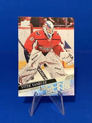 2020-21 Upper Deck Vitek Vanecek Young Guns Rookie Washington Capitals Goalie RC - Image 1 of 2