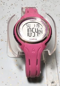 TIMEX IRONMAN INDIGLO TW5K90400 LADIES PLUM CHRONOGRAPH WATCH NO BOX - Picture 1 of 14