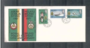 Brunei 1971. Brunei Régiment Complete 3V on FDC - Picture 1 of 2