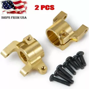 2 PIEZAS actualización de portador de cubo C de latón para automóvil sobre orugas axial SCX10 II 90046 1/10 EE. UU. - Imagen 1 de 6