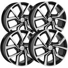 (Set of 4) OE Wheels VW29 18x8 5x112 +42mm Black/Machined Wheels Rims 18" Inch