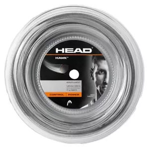 Head HAWK 17 1.25mm 660ft 200m Reel (Black) Tennis Racket String - Picture 1 of 1