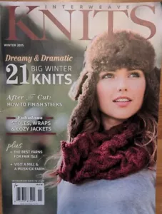 Interweave Strickmagazin Winter 2015 21 große Winterstrickwaren Wickel gemütliche Jacken - Bild 1 von 5