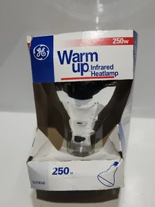 GE Heat Lamp  Bulb 250W Clear BR40 Med Base 120V Infrared Reflector Bulbs - Picture 1 of 3
