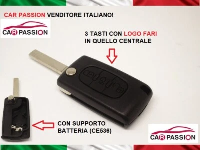 CAR PASSION COVER CHIAVE GUSCIO CITROEN C2 C3 C4 C5 PICASSO 3 TASTI CE536 TELECOMANDO