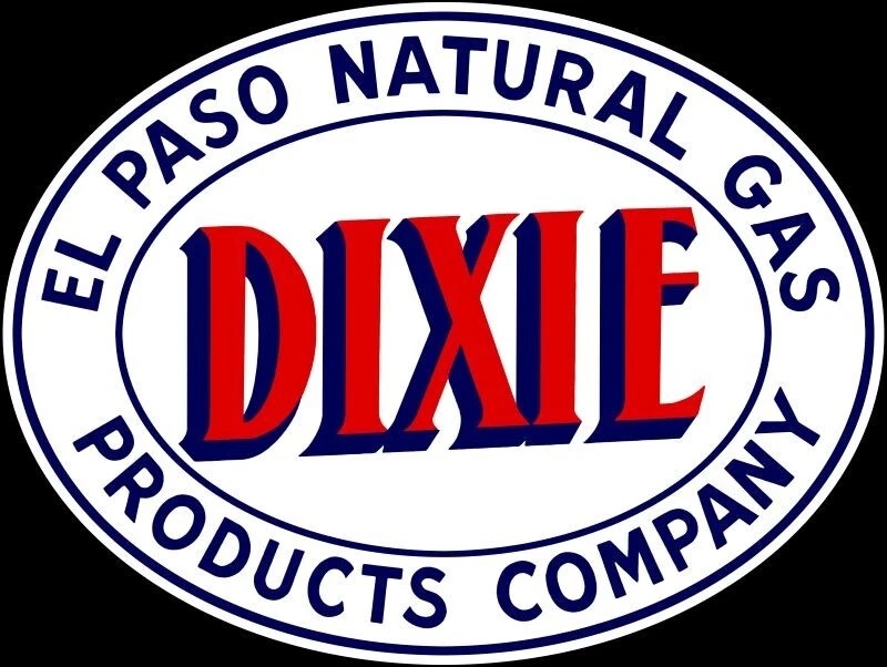 DIXIE - El Paso Natural Gas Products Company NEW Sign 40" Wide Diecut USA STEEL - Image 1 of 1