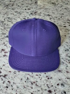 New Era Pro Model Vintage Purple Fitted Blank Hat Cap Size 7 USA New w/ Out Tags - Picture 1 of 7