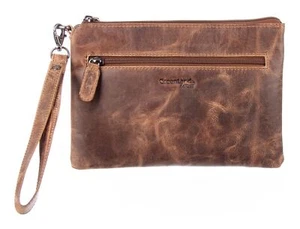 GreenLand Nature Montana Wrist Bag Handgelenktasche Tasche Brown braun Neu - Bild 1 von 4