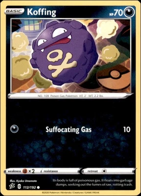Pokemon - 2X Koffing #112/192 - SWSH02: Rebel Clash Common - Image 1 of 2