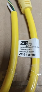ZIP PORT NEU MINI KABELSATZ ZP-S1-3FP-4M 7/8" - 16 UN2 GEWINDEMUTTER 3-POLIG INNENSECHS - Bild 1 von 3