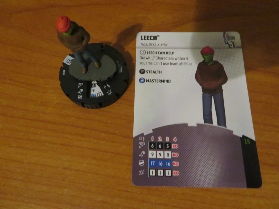MARVEL HEROCLIX C LEECH 004 COMMON X-MEN '97 NEW WITH CARD - Image 1 of 1