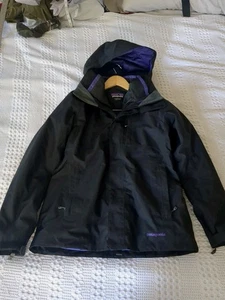 Patagonia Snowbelle 3 in 1 H2NO RECCO Skijacke Puffer schwarz lila Large - Bild 1 von 12