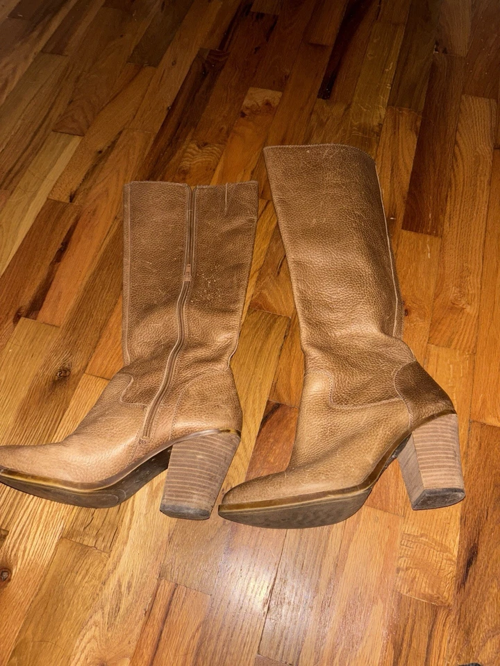 Lucky Brand Women's Brown Leather boots size 9 real leather - Image 1 of 4