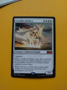 Cavalier of Dawn. Mythic knight Core Set 2020. M20.  Magic the Gathering Karte. - Bild 1 von 4