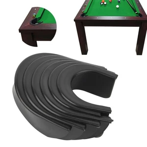 6 Pcs Black Billiard Pool Table Hole Pocket Liners  Accessory Set - Picture 1 of 12