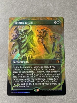 Birthing Ritual (Borderless) Foil NM Mythic Modern Horizons 3 - Image 1 of 2