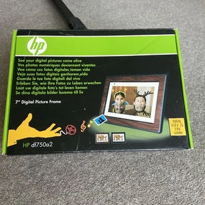 HP 7” Digital Picture Photo Frame (Model No: DF750A2) BOXED. In LNC - Picture 1 of 3