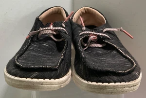 Zapatos para mujer Hey Dude talla 10 negros con rayas Wendy Funk Jersey H14 - Imagen 1 de 11