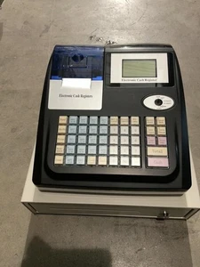 Caja registradora electrónica negra nueva en caja, pantalla LCD 50 llaves - Imagen 1 de 2