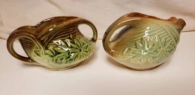 McCoy Pottery Daisy Creamer and Sugar. - Image 1 of 4